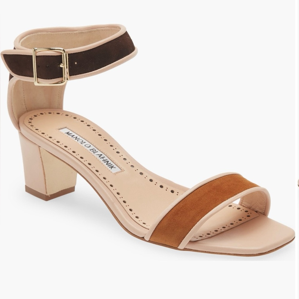 NEW!! 🚨 Manolo Blahnik Abibalo Ankle Strap Sandal Size 6
